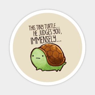 This turtle.. he judges you. Magnet